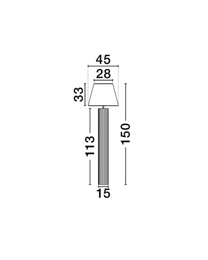 Торшер Nova Luce 9001075 BACCO