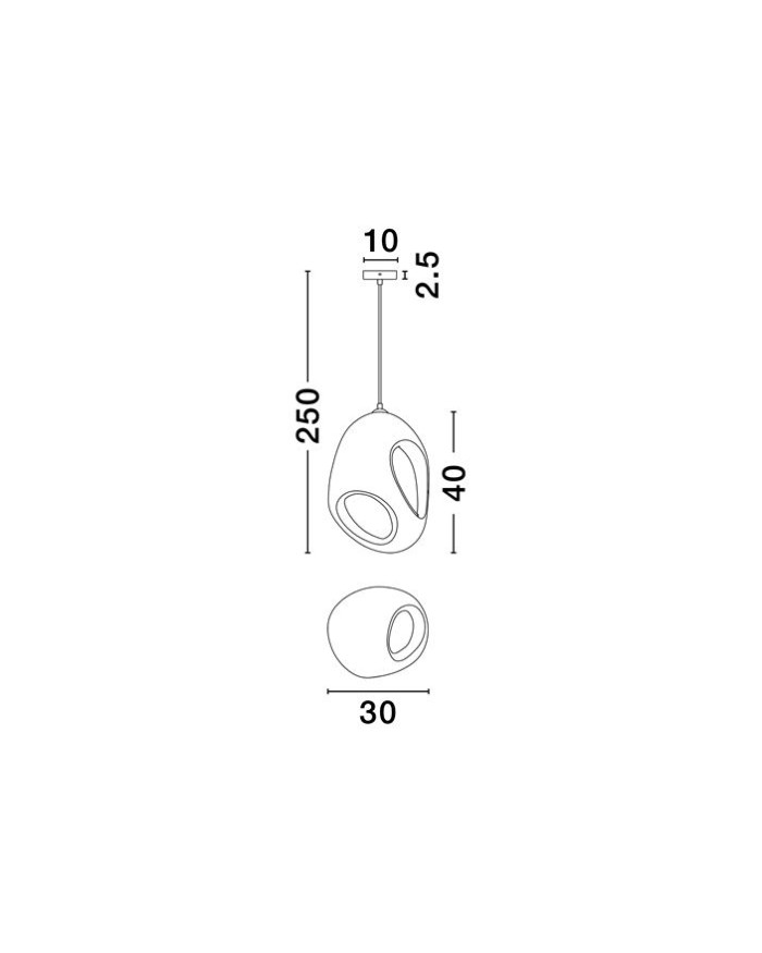 Підвісний світильник Nova Luce 9002670 TEMPUS