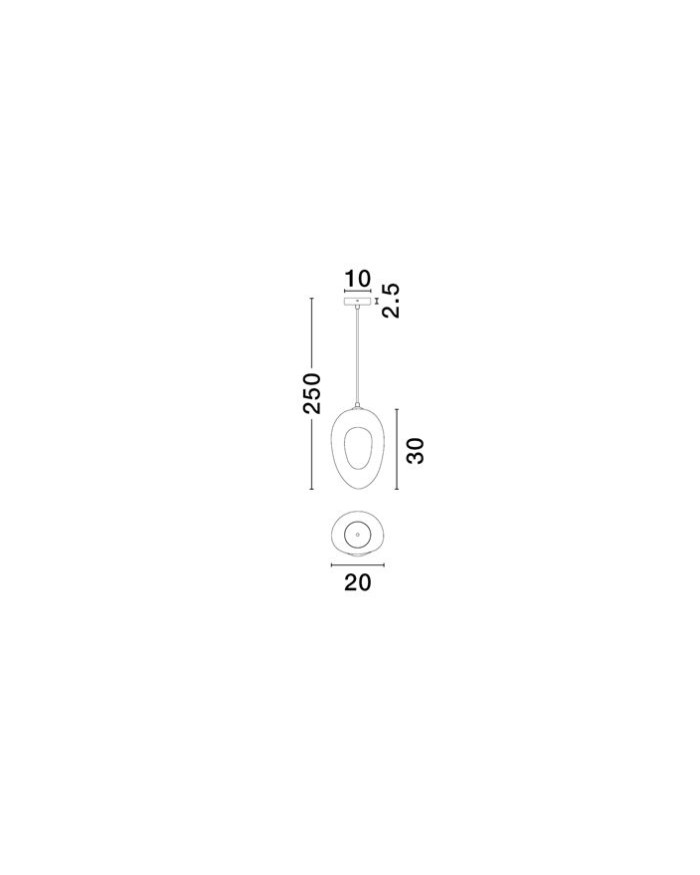 Підвісний світильник Nova Luce 9002686 TEMPUS