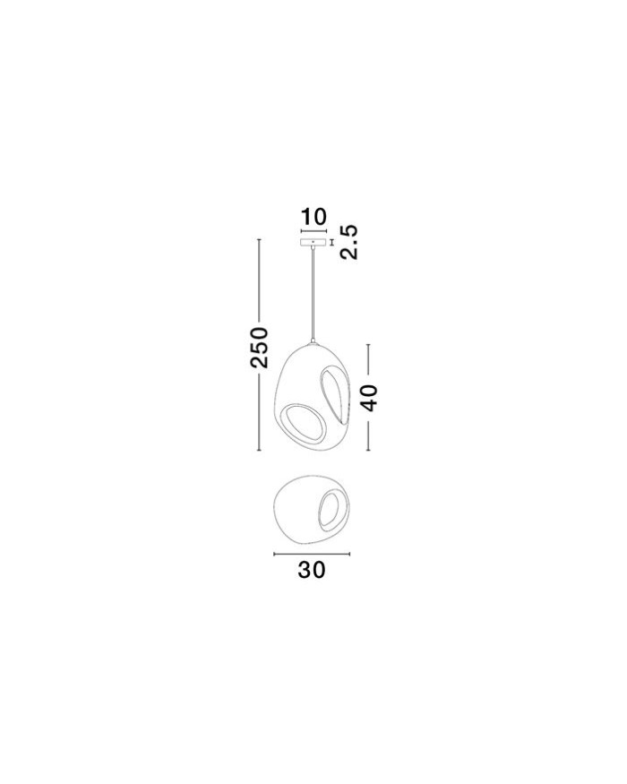 Підвісний світильник Nova Luce 9003670 TEMPUS