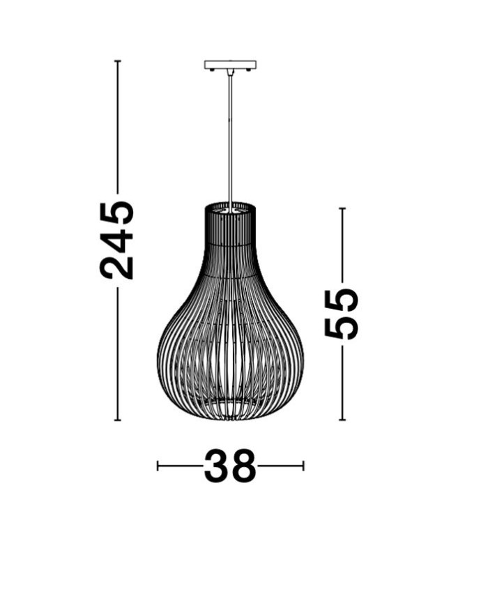Підвісний світильник Nova Luce 9138061 SOHO