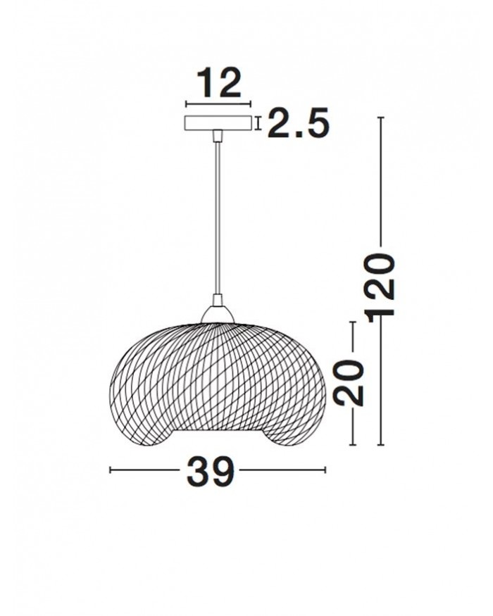 Підвісний світильник Nova Luce 9142498 SCARLET