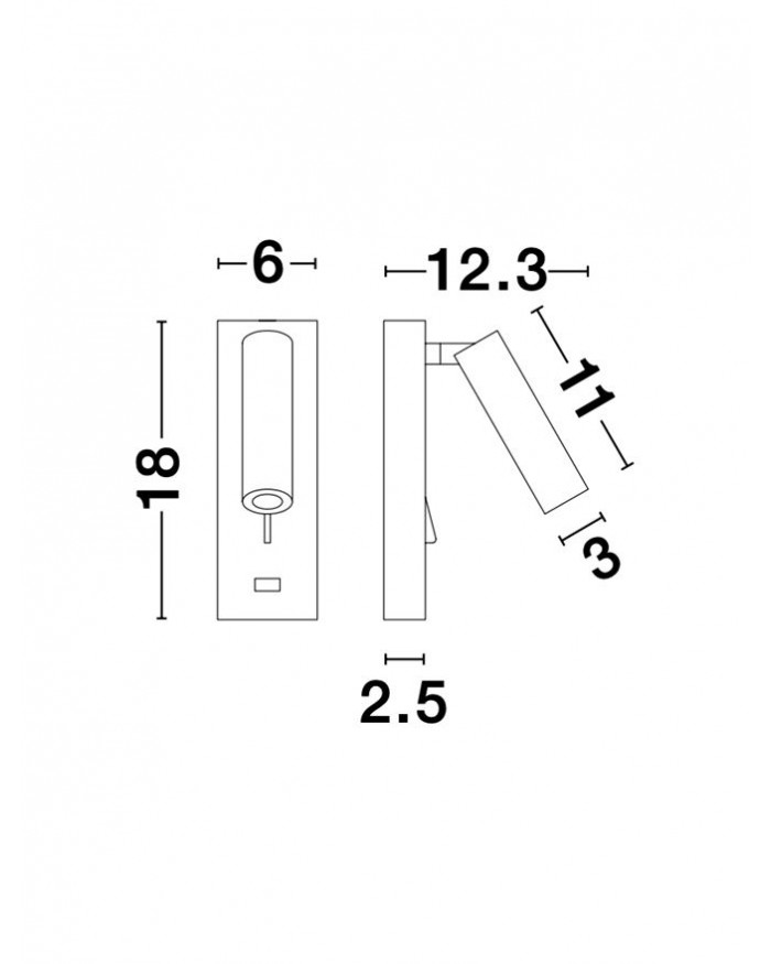 Бра Nova Luce 9170101 FUSE