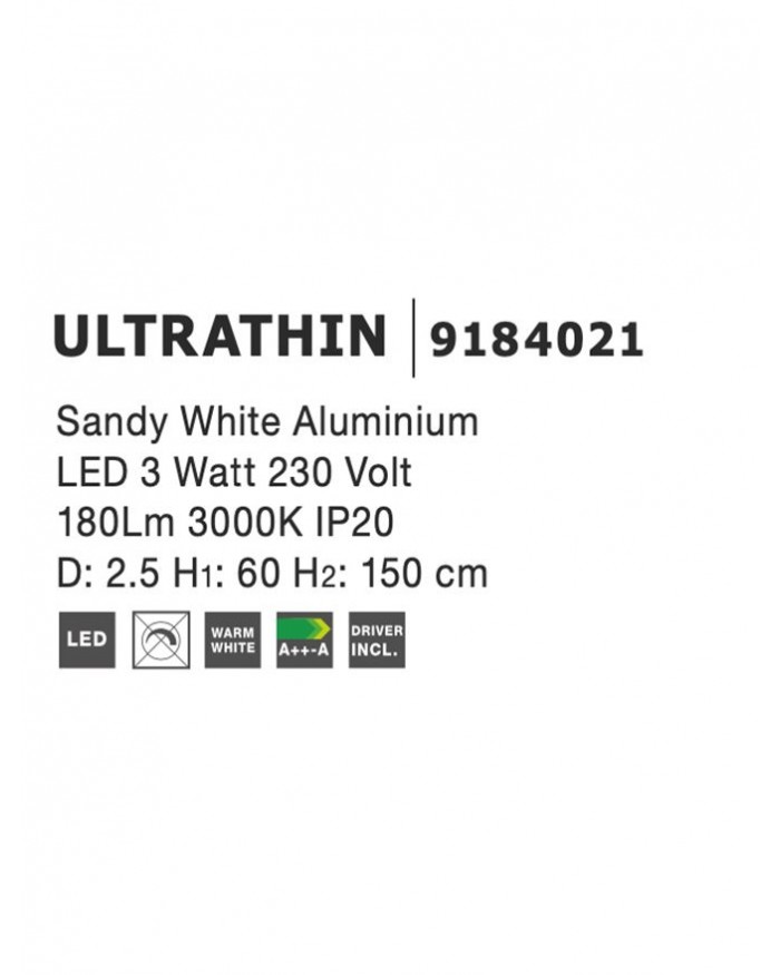 Світильник підвісний Nova Luce 9184021 ULTRATHIN