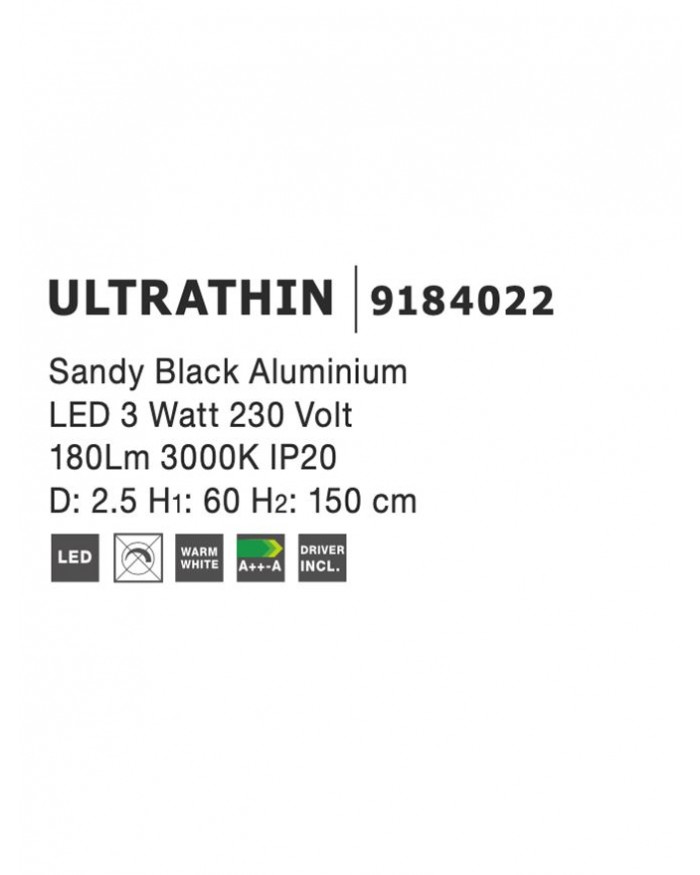 Світильник підвісний Nova Luce 9184022 ULTRATHIN
