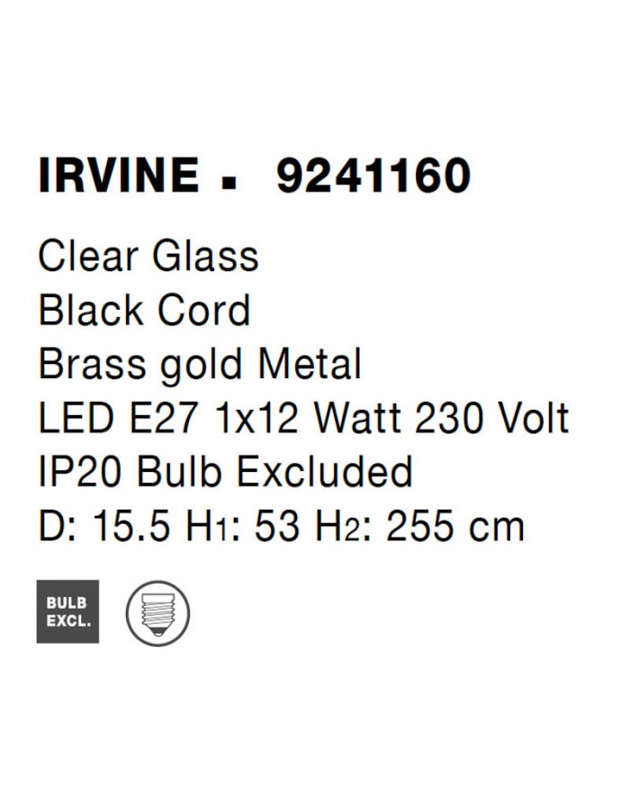 Підвісний світильник Nova Luce 9241160 IRVINE
