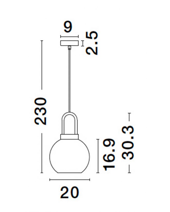 Підвісний світильник Nova Luce 9241170 IRVINE