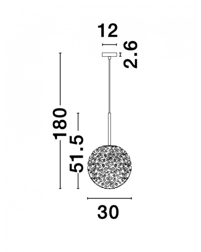  Підвісний світильник Nova Luce 9260211 MIRANO
