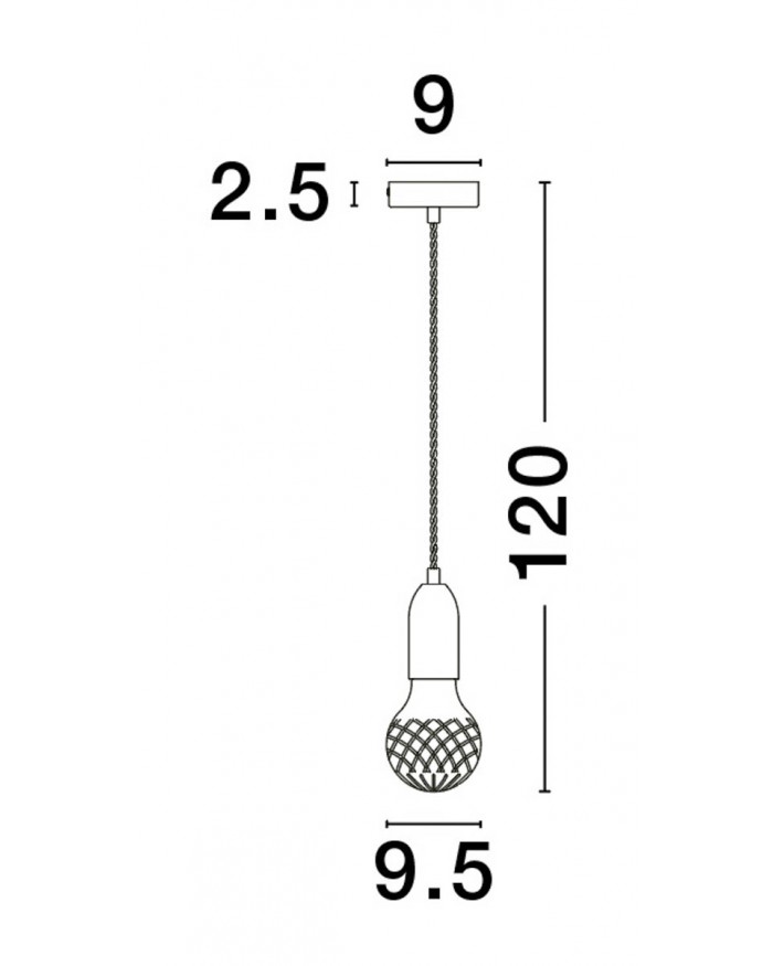 Підвісний світильник Nova Luce 9536412 VEDA