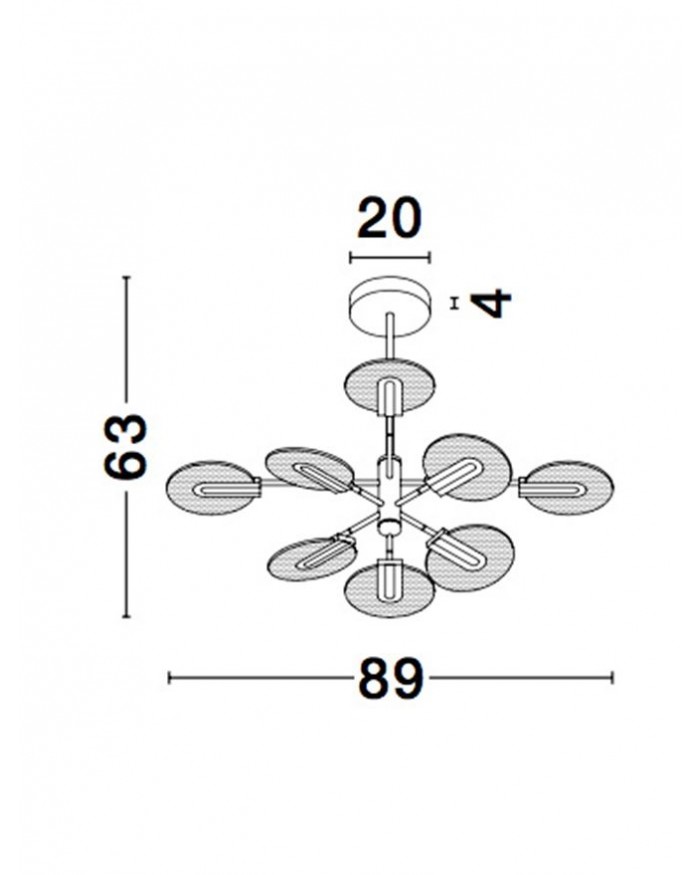 Люстра Nova Luce 9545408 GENTI