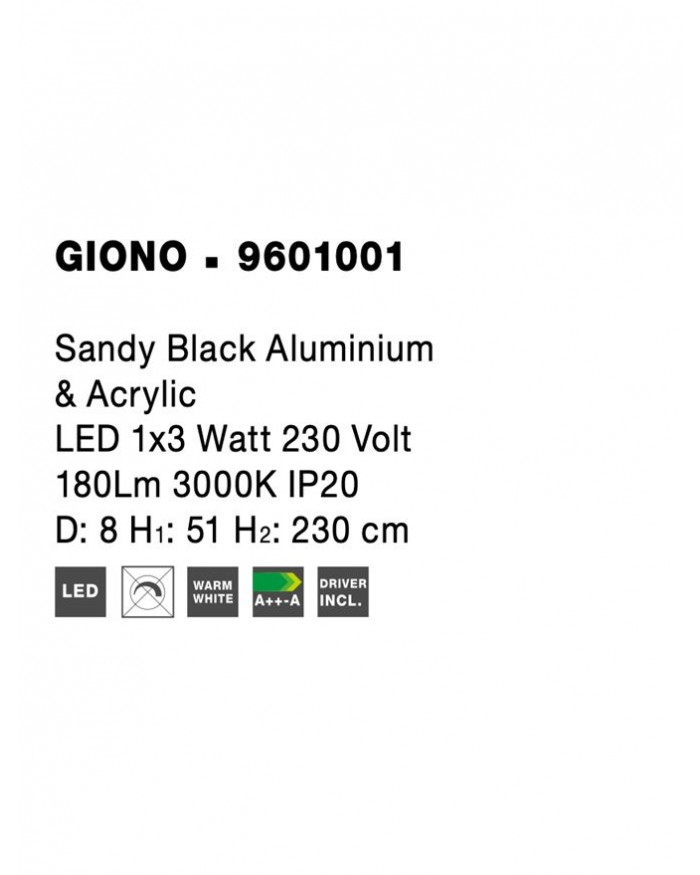 Підвісний світильник Nova Luce 9601001 GIONO