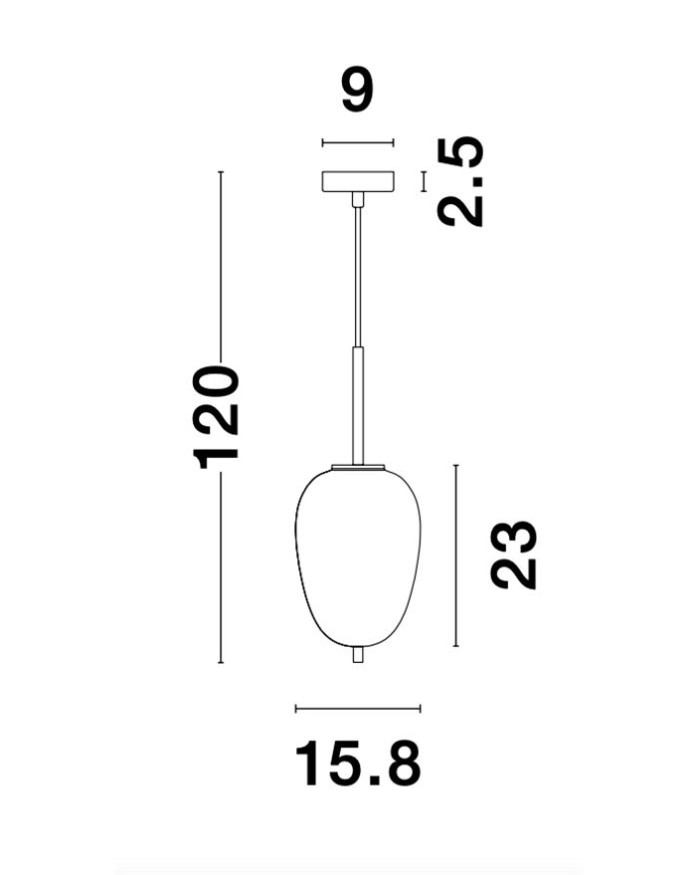 Підвісний світильник Nova Luce 9624066 LATO