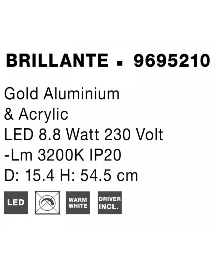 Настільна лампа Nova Luce 9695210 BRILLANTE