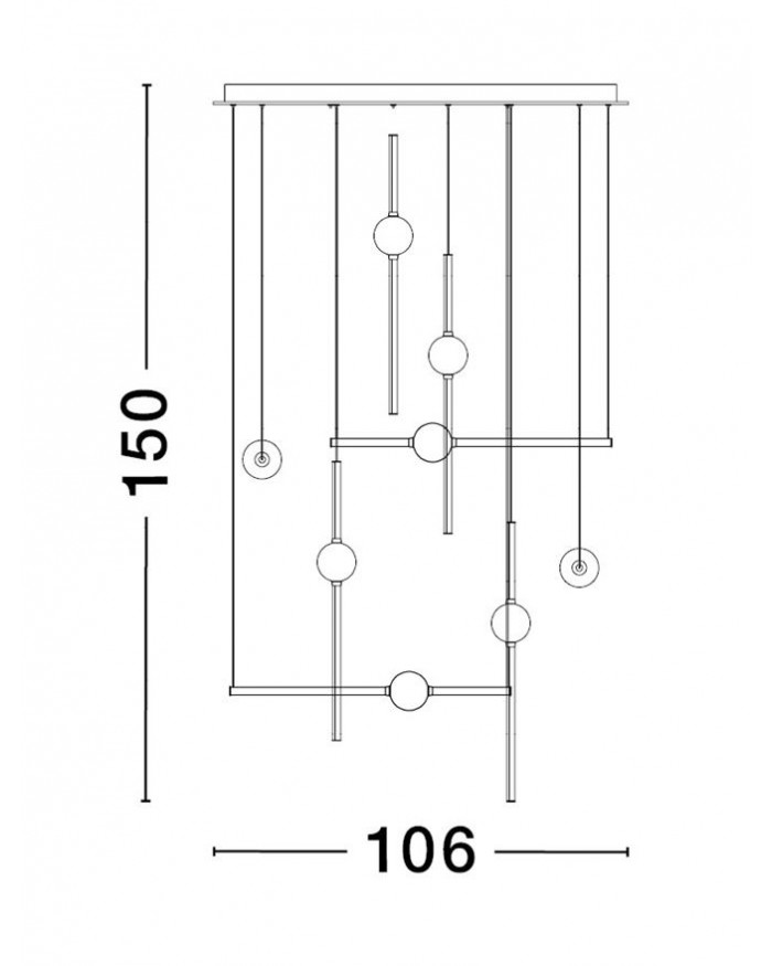 Люстра Nova Luce 9695259 ACROBAT