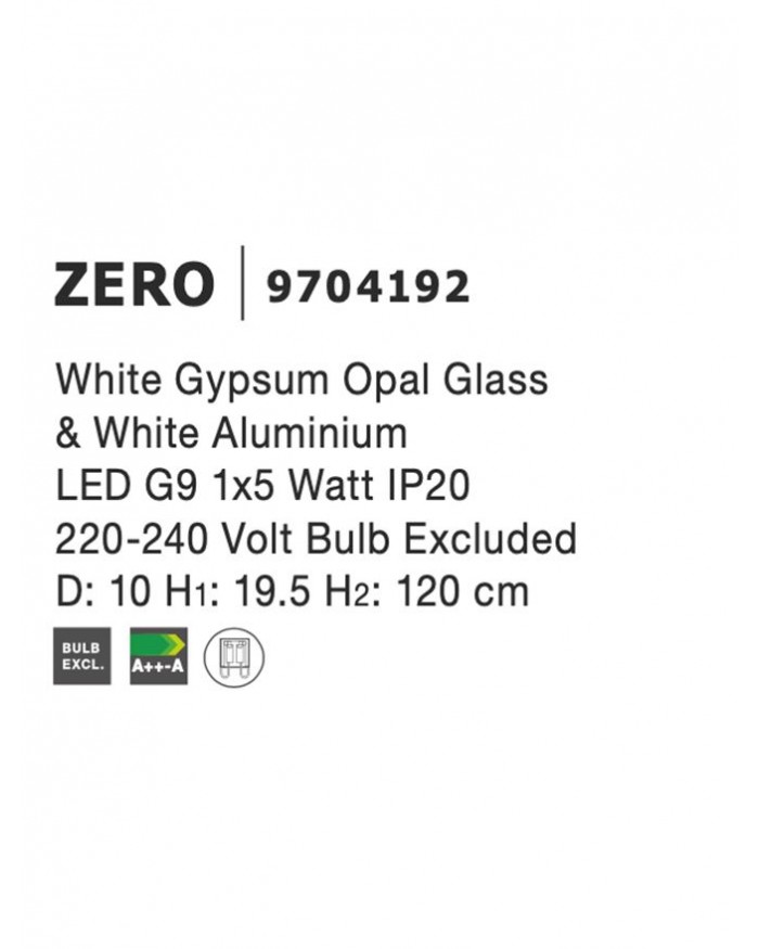 Підвісний світильник Nova Luce 9704192 ZERO