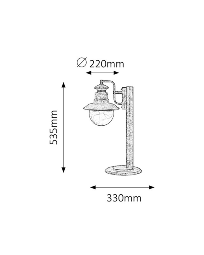 Світильник вуличний Rabalux 8165 Odessa