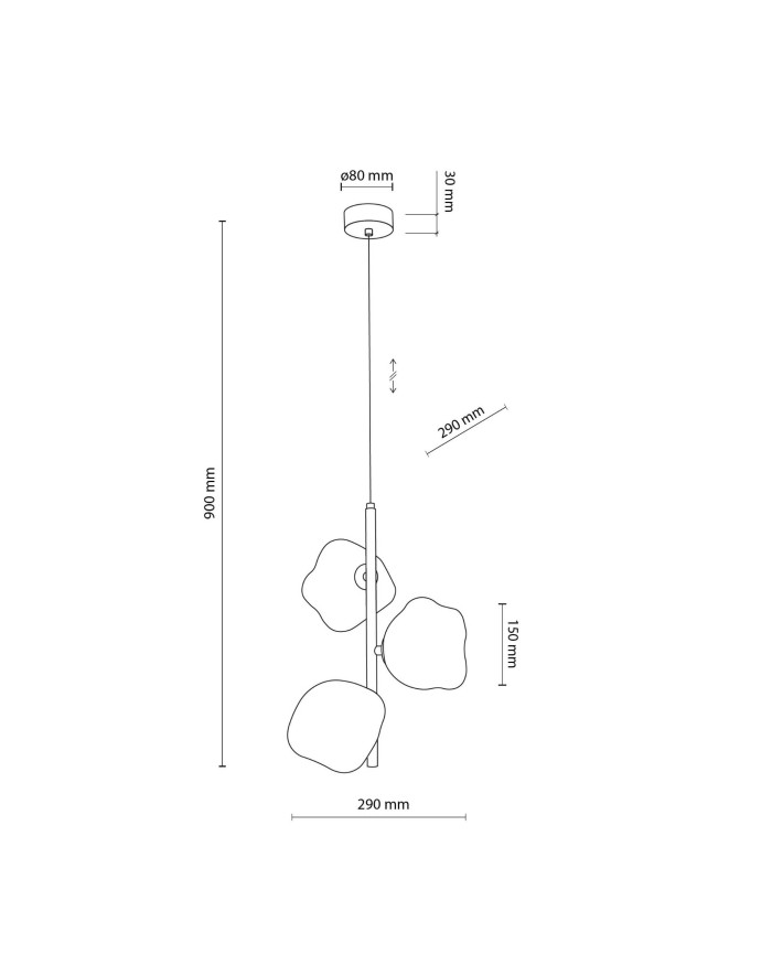 Підвісний світильник TK Lighting 11036 LAVA