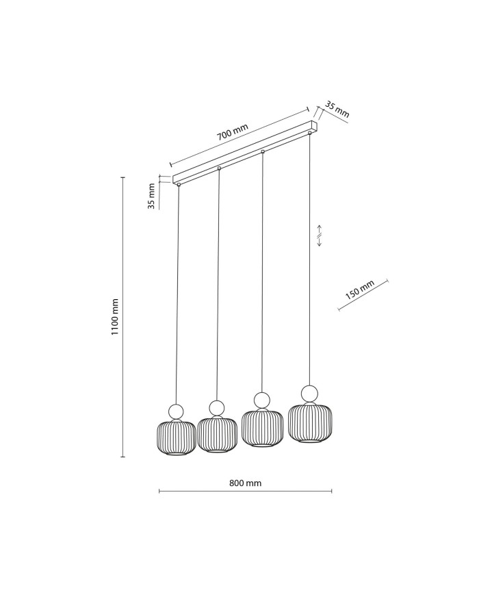 Люстра TK Lighting 11051 BALLO