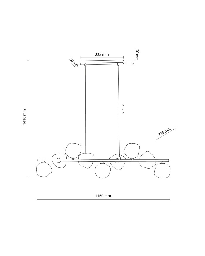 Люстра TK Lighting 11110 LAVA