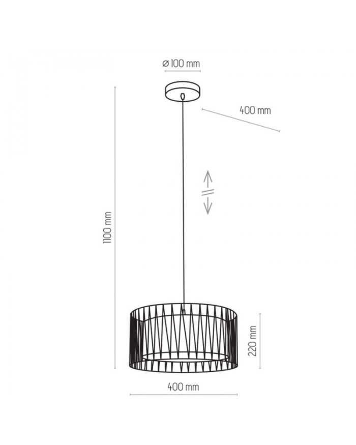 Люстра TK Lighting 1654 HARMONY BLACK