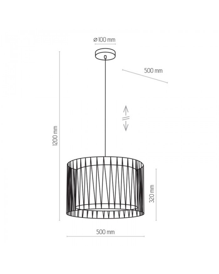 Люстра TK Lighting 1655 HARMONY BLACK