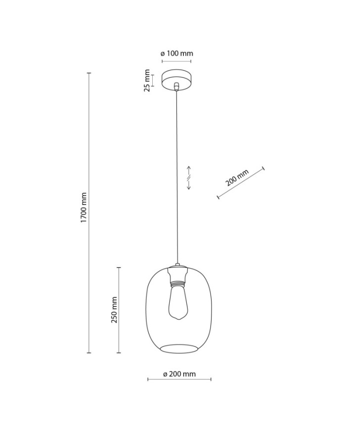 Підвісний світильник TK Lighting 4339 ELIO