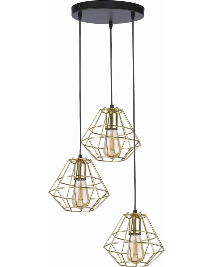 Підвісний світильник TK Lighting 4451 DIAMOND Gold