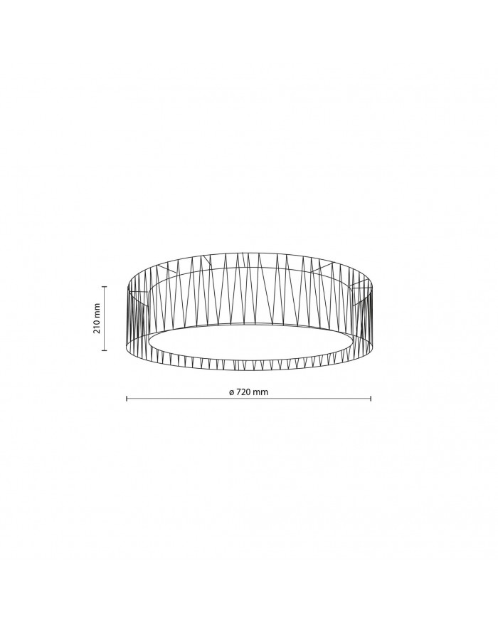 Світильник стельовий TK Lighting 4556 HARMONY CZARNY