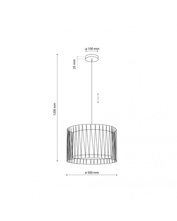 Люстра TK Lighting 4557 HARMONY CZARNY