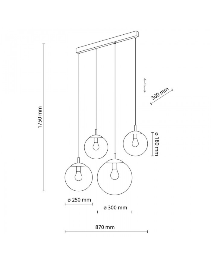 Люстра TK Lighting 4790 ESME WHITE 4