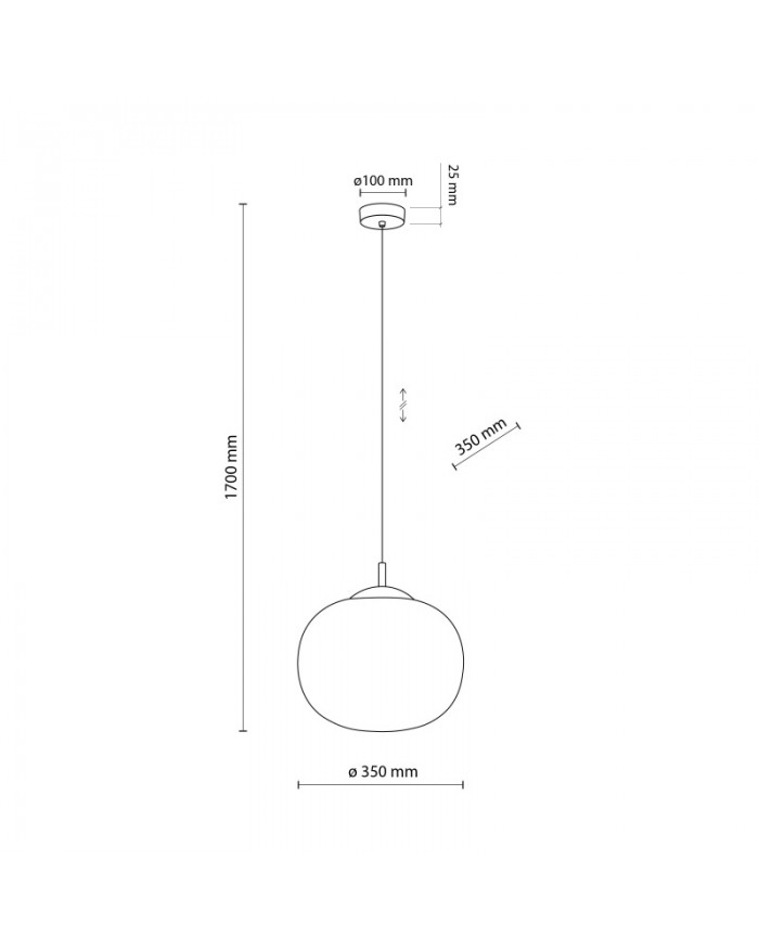 Підвісний світильник TK Lighting 4804 VIBE WHITE