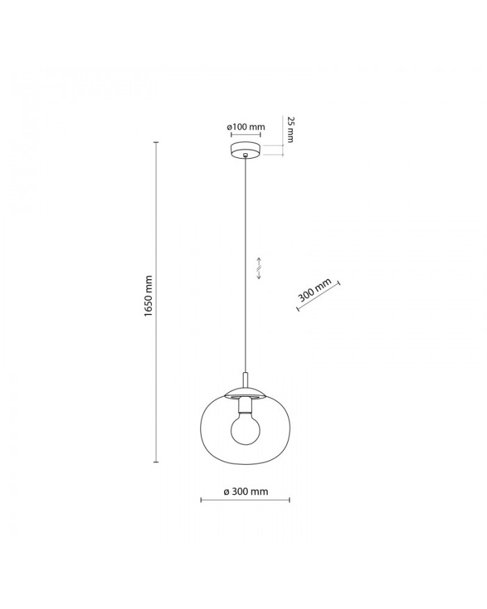 Підвісний світильник TK Lighting 4837 VIBE GRAPHITE