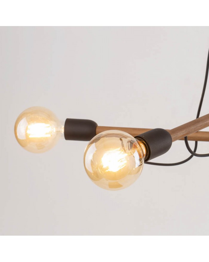 Люстра TK Lighting 4949 HELIX WOOD