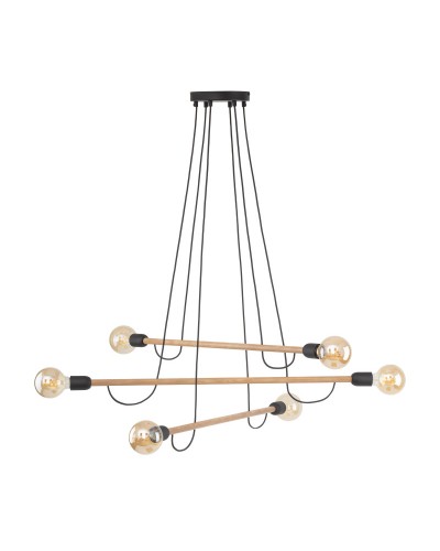 Люстра TK Lighting 4953 HELIX WOOD