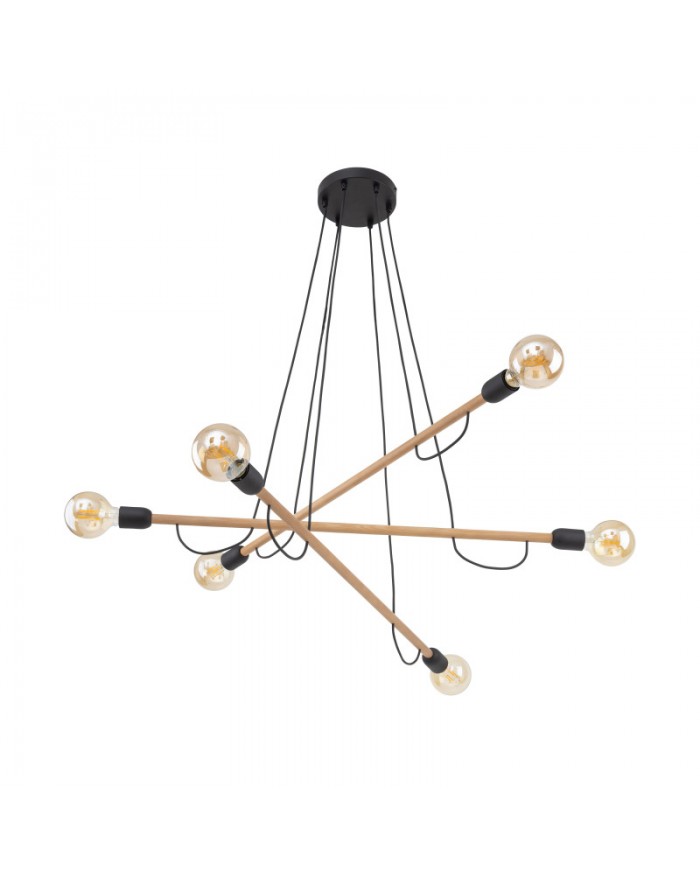 Люстра TK Lighting 4953 HELIX WOOD