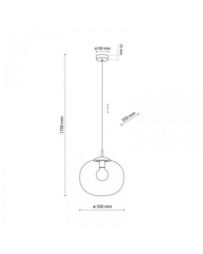 Підвісний світильник TK Lighting 4972 VIBE GRAPHITE