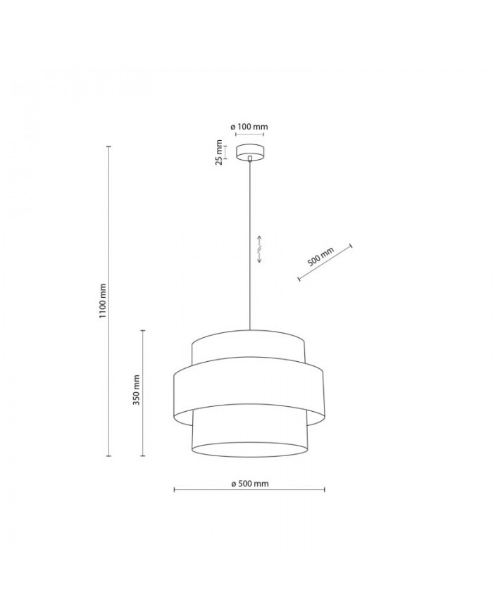 Підвісний світильник TK Lighting 5099 CALISTO