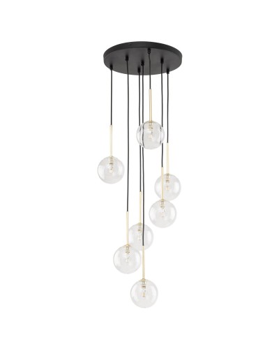 Люстра TK Lighting 5362 NILOS BLACK / GOLD 7