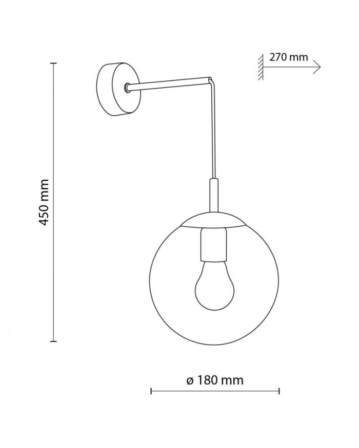 Бра TK Lighting 5389 ESME TOPAZ 1