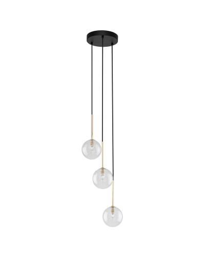 Люстра TK Lighting 5942 NILOS BLACK / GOLD 3