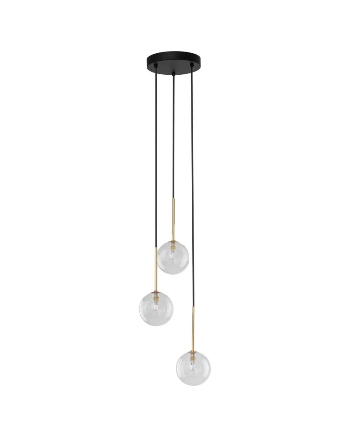 Люстра TK Lighting 5942 NILOS BLACK / GOLD 3