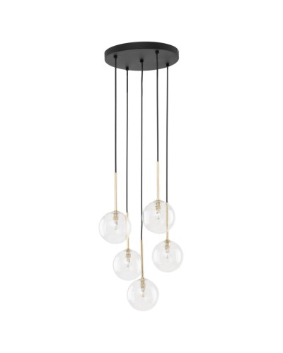 Люстра TK Lighting 5943 NILOS BLACK / GOLD 5