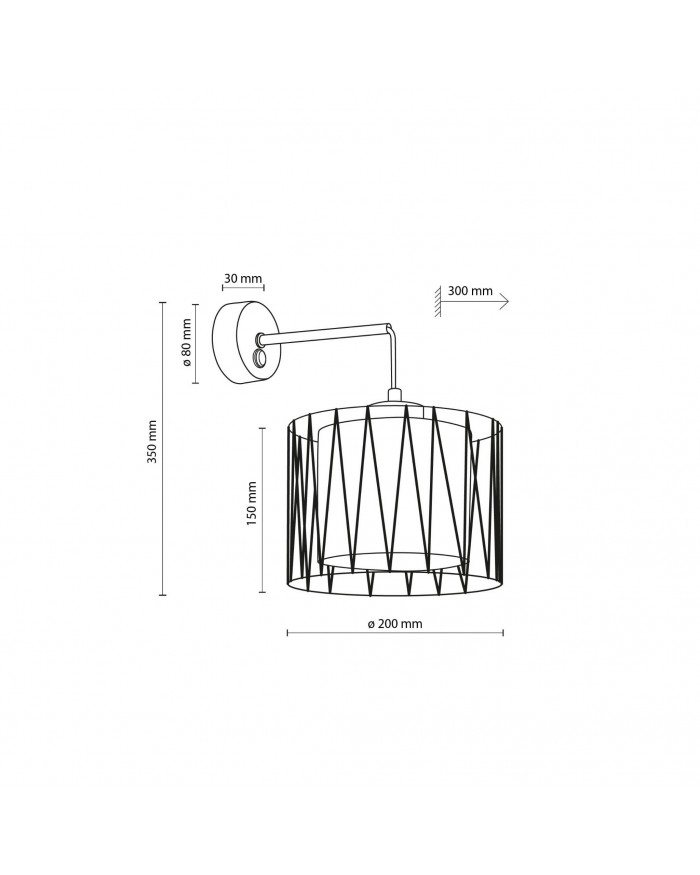 Бра TK Lighting 5950 HARMONY CZARNY