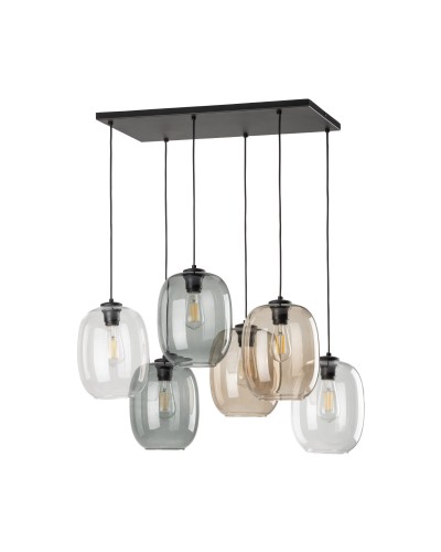 Люстра TK Lighting 5974 ELIO MIX LAMPA WISZĄCA 6 