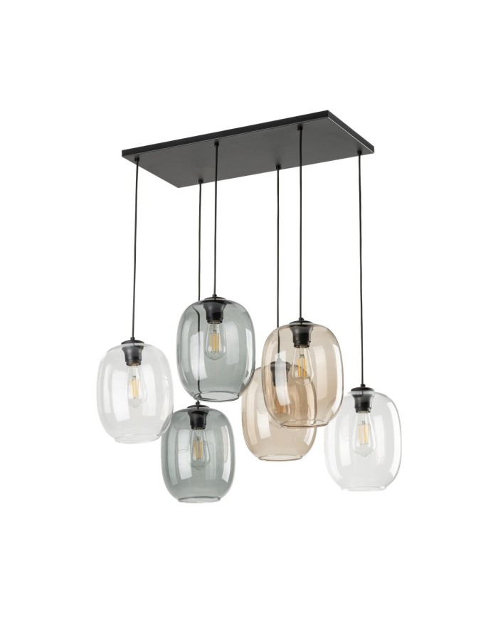 Люстра TK Lighting 5974 ELIO MIX LAMPA WISZĄCA 6 