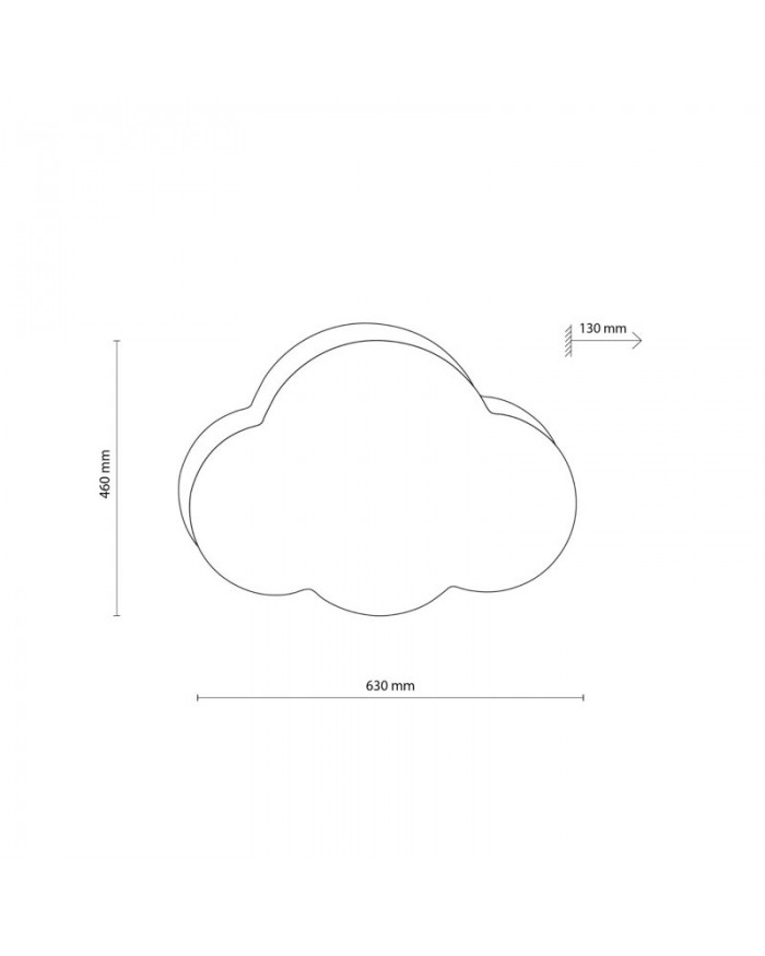 Світильник стельовий TK Lighting 6071 CLOUD