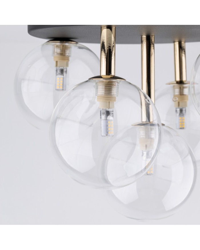 Люстра TK Lighting 758 NILOS BLACK / GOLD 5