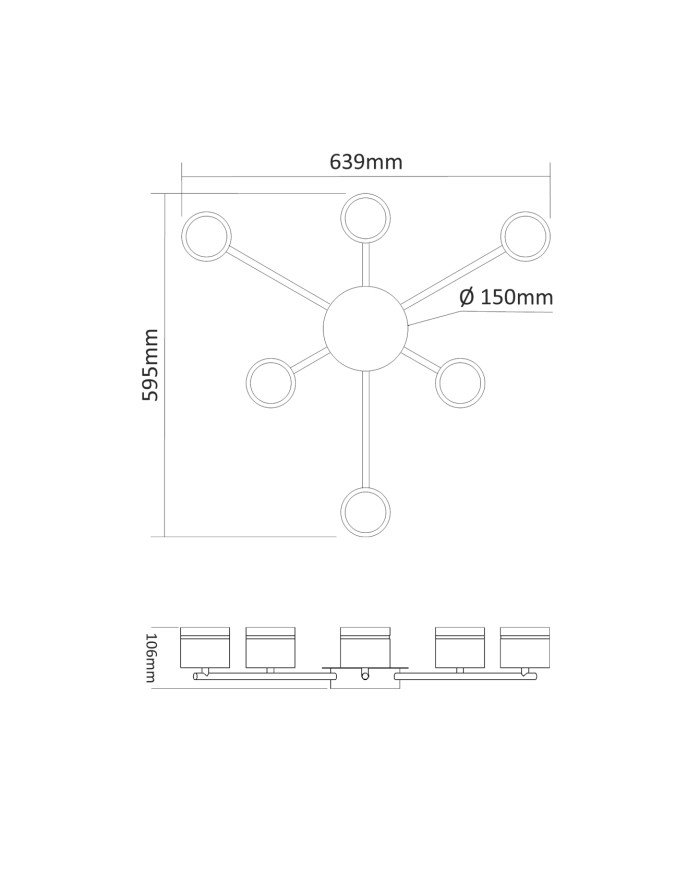 Світильник стельовий VIDEX VL-SPF21B-WP білий під лампу GX53