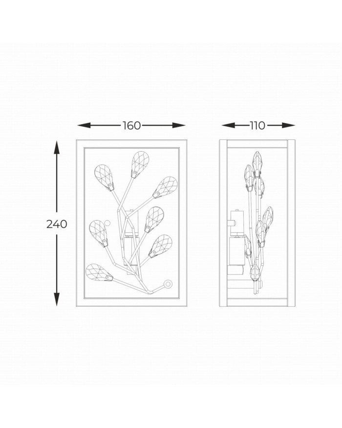 Бра Zumaline W0578-01A-B5TF SPRING